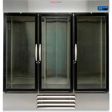 THERMO SCIENTIFIC Thermo Scientific TSG Series GP Laboratory Refrigerator, 72 Cu.Ft., Glass Doors, Gray TSG72RSGA